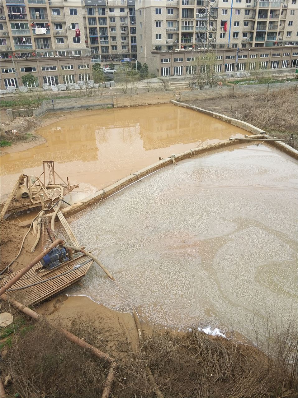 和庆镇沉淀池淤泥清理-厂区废水池淤泥清淤